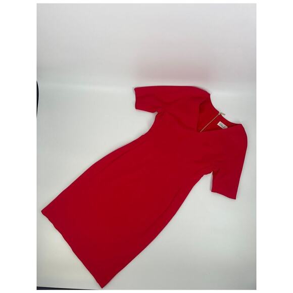 Eliza J Red Fitted Dress (B14#8) - Picture 7 of 10